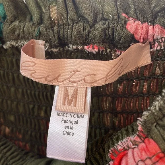 Hutch Olive and Coral Floral Maxi Dress - Picture 7 of 8